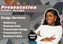 design modern business card and presentation folder design